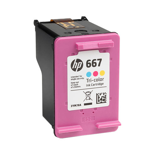 Cartucho HP 667 Tricolor