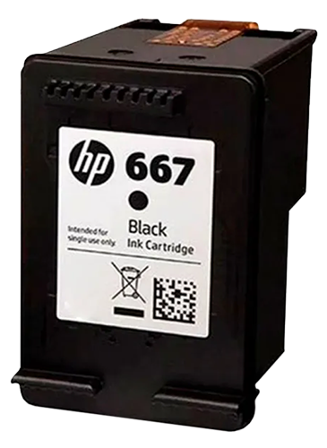 Cartucho HP 667  Negro